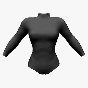 3D Ladies Long Sleeve Bodysuit