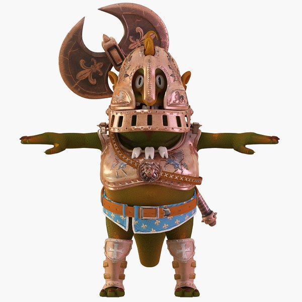 3d armored monster model