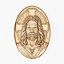 3D Relief of Jesus Christ model