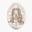 3D Relief of Jesus Christ model