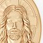 3D Relief of Jesus Christ model