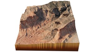 3D Canyon 3d model terrain model