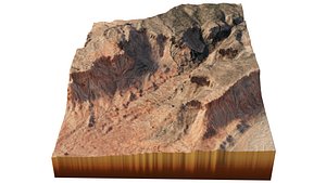 Canyon 3d model terrain