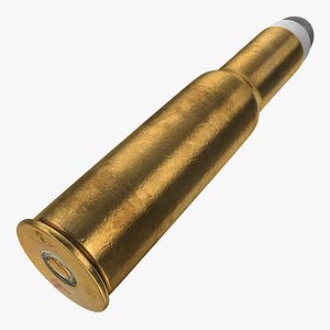 Cartridge Case and Bullet 3D Model