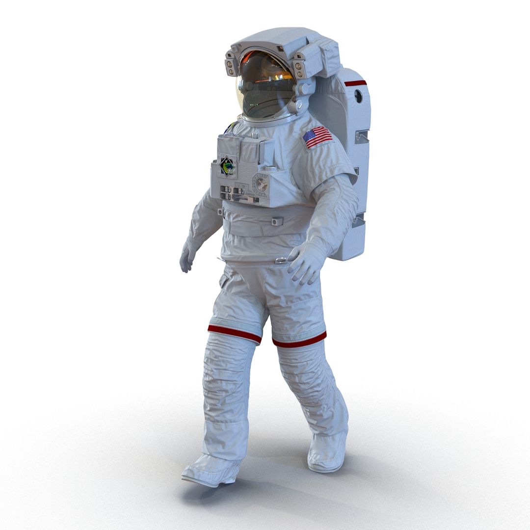 extravehicular mobility unit rigged 3d model