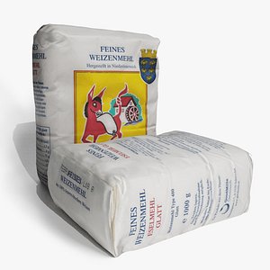 Small 1kg paper paper sack of flour
