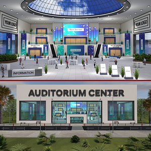 3D E-Congress Center 3 model