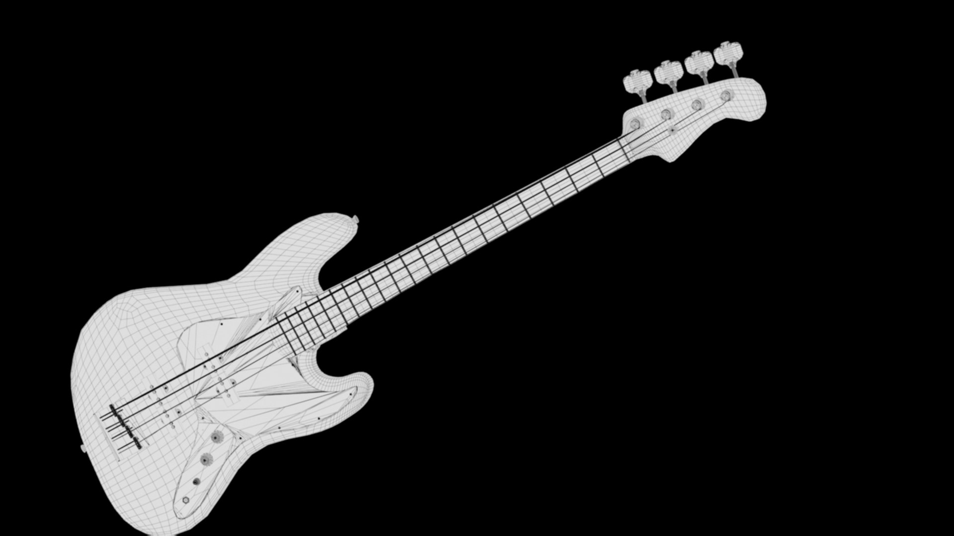 Bass Guitar 3d Model Turbosquid 1704638