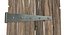 Barn door with old worn planks