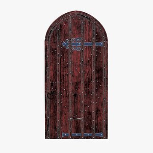 3D Castle Door 07 Low Poly Realistic model