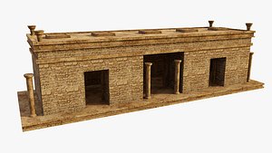 3D Mayan House Temple