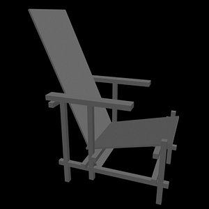 chair gerit 3d model