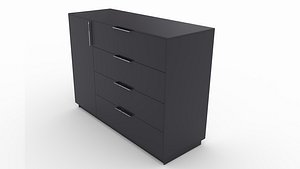 Chest of drawers Zebrano 1200x890x420mm