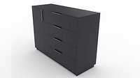 Chest of drawers Zebrano 1200x890x420mm