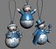 Snowman Ornamet Set 3