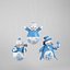 Snowman Ornamet Set 3