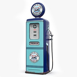 Retro  SMITH-O-LENE Gas Pump 1948 3D model