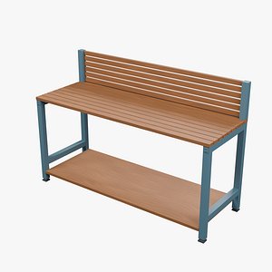 3D Wood and Steel Garden Potting Bench - 1680 x 600 x 1100 mm