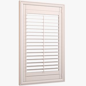plantation shutter 3d 3ds