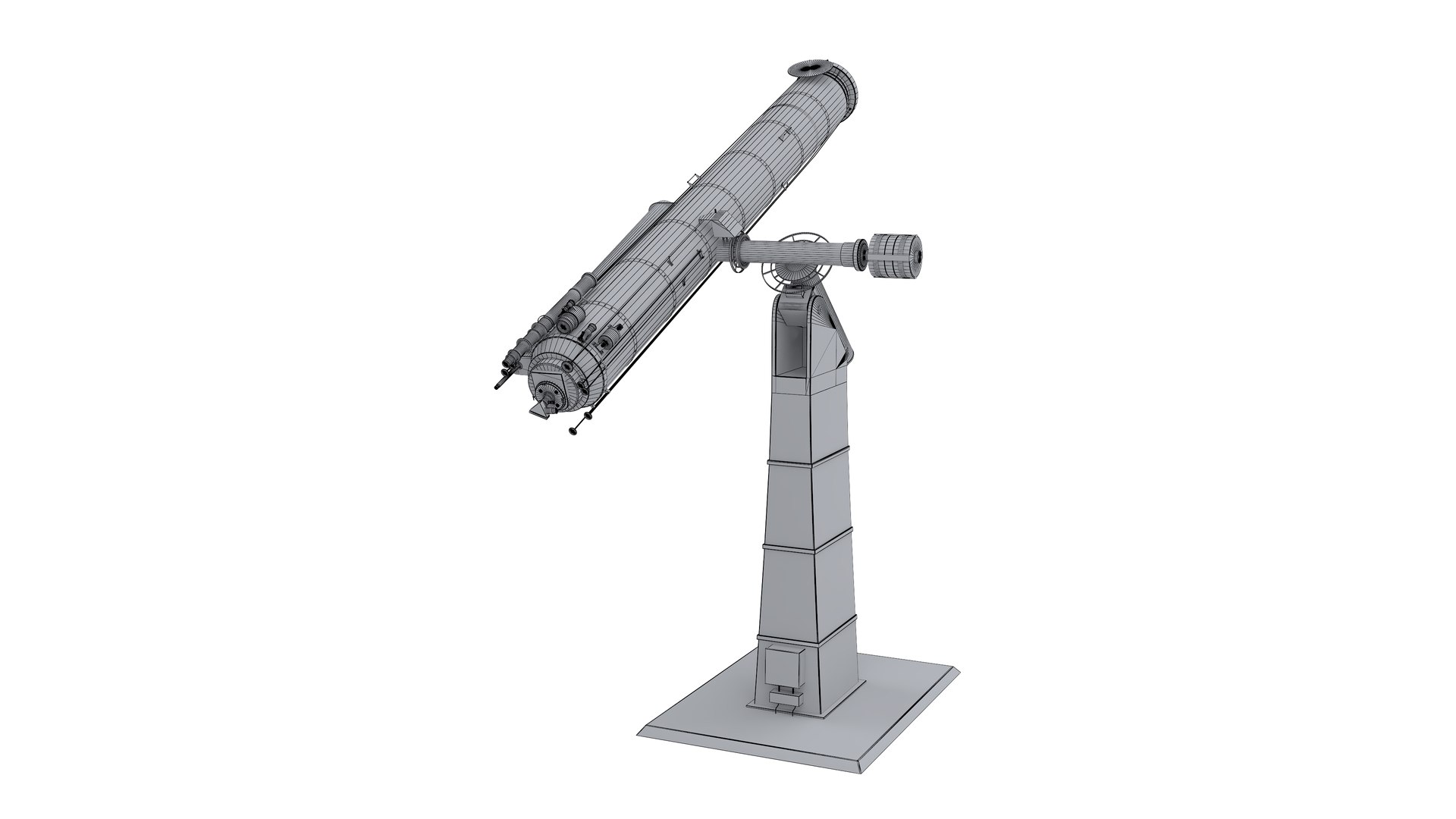 Observatory Telescope 3D https://p.turbosquid.com/ts-thumb/kI/oJnGzL/cl/observatorytelescope21/jpg/1725363625/1920x1080/fit_q87/5a277627a71da62d03de03edc89e65c590648c87/observatorytelescope21.jpg