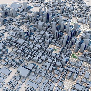 3D Wilshire Grand Center US Bank Tower Los Angeles USA