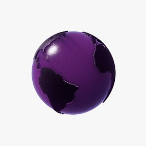 3D Earth glass stylization model
