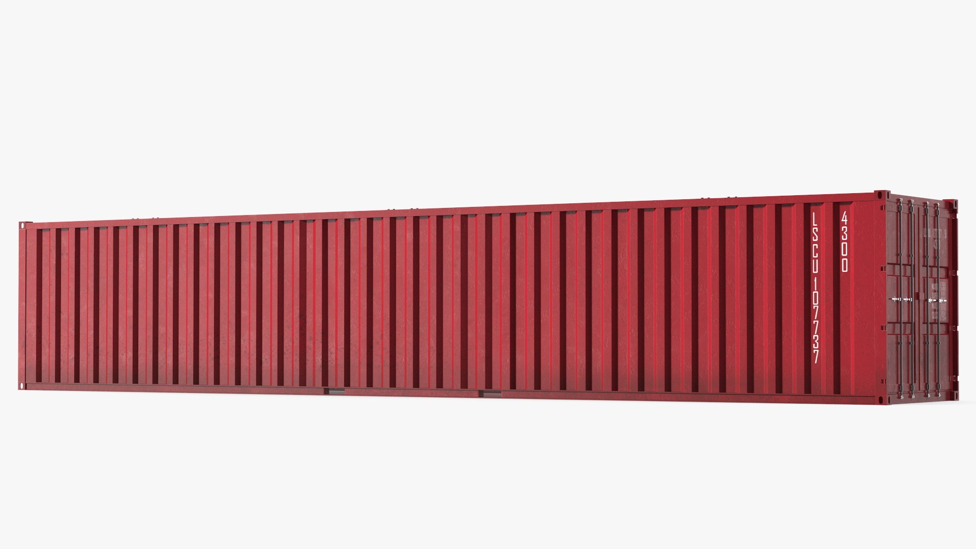 Standard Shipping Cargo Container 48 Ft 3D model preview