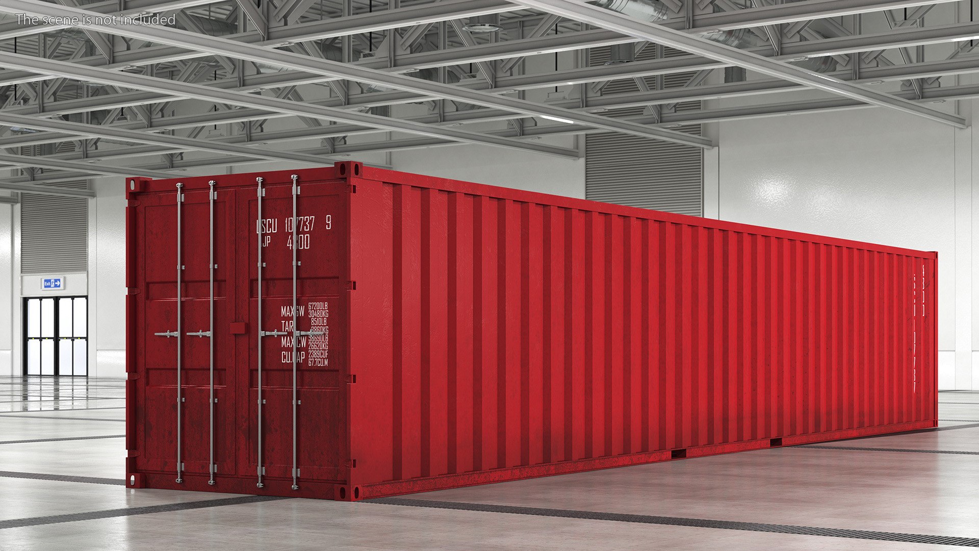Standard Shipping Cargo Container 48 Ft 3D - TurboSquid 2230311