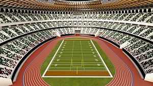 American Football Stadium 3D model