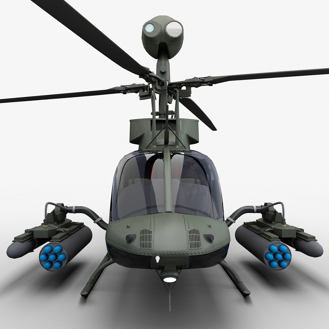 Oh D Kiowa Warrior Helicopter Max