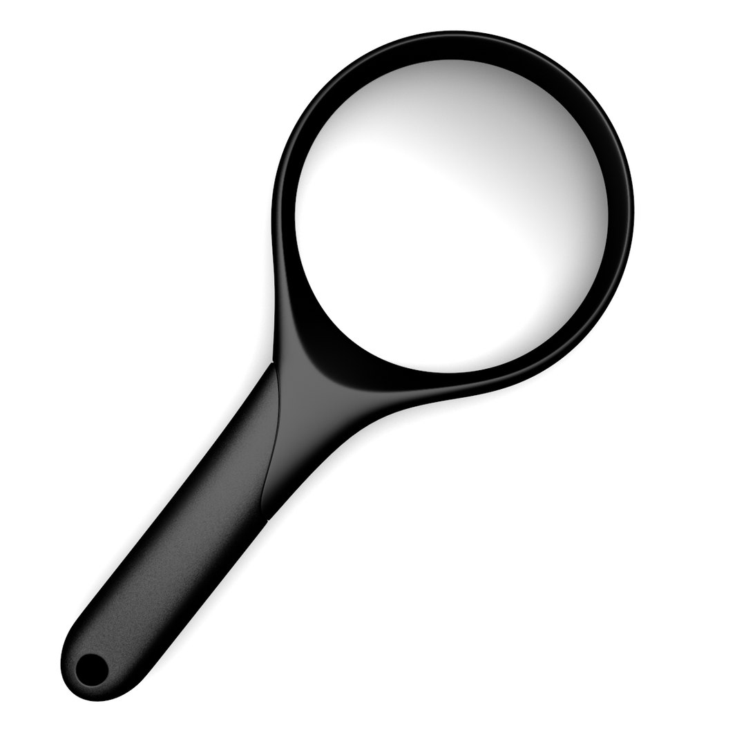 3d model magnify glass