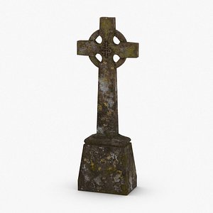3D model headstone-crosses---cross-02