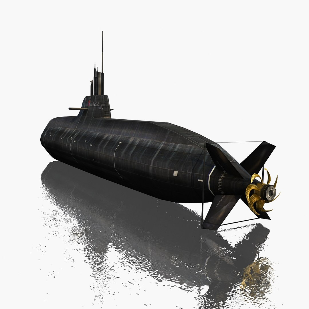 3d Type 212 Sub U-32 Model