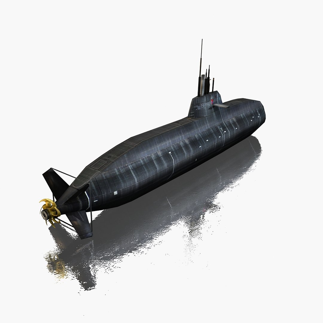 3d Type 212 Sub U-32 Model