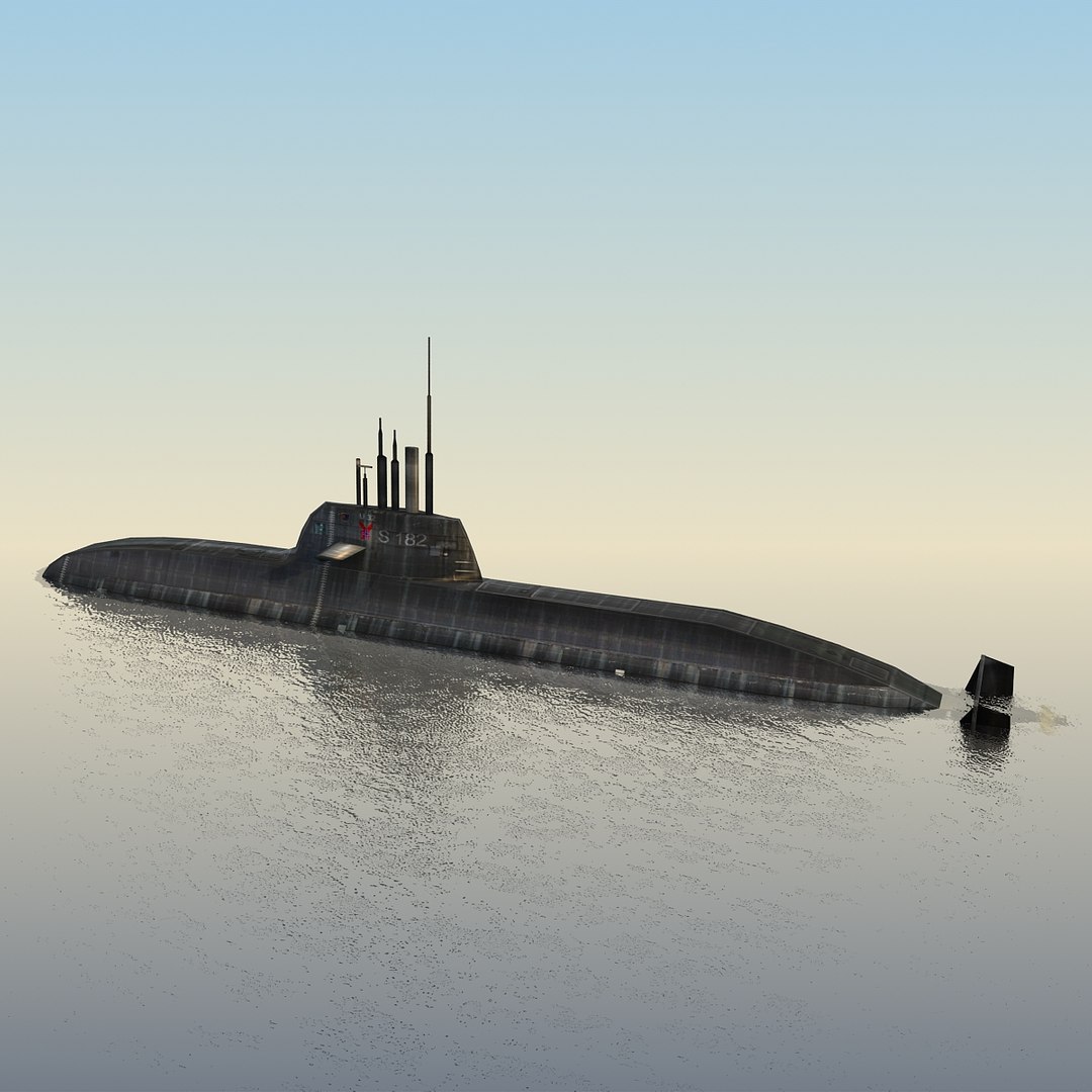 3d Type 212 Sub U-32 Model