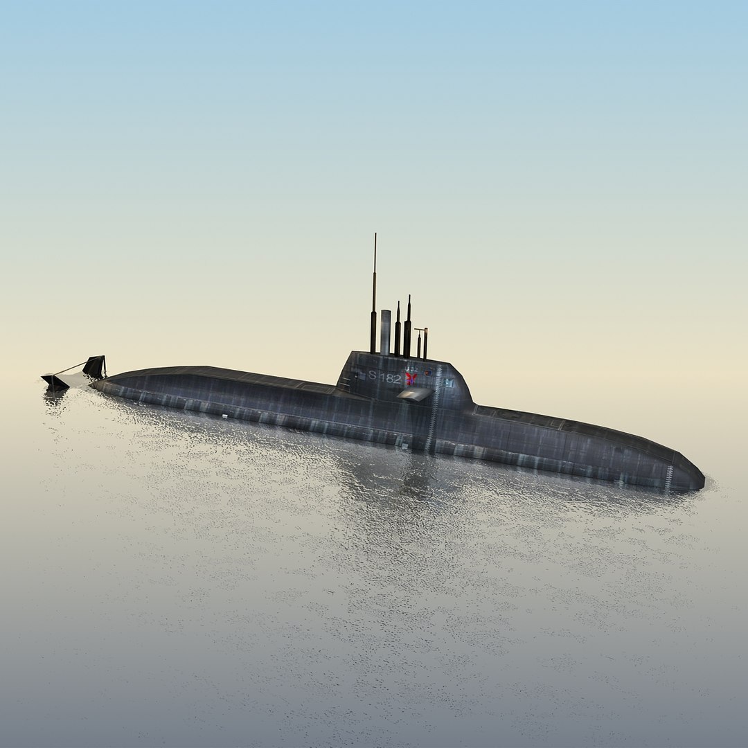 3d Type 212 Sub U-32 Model