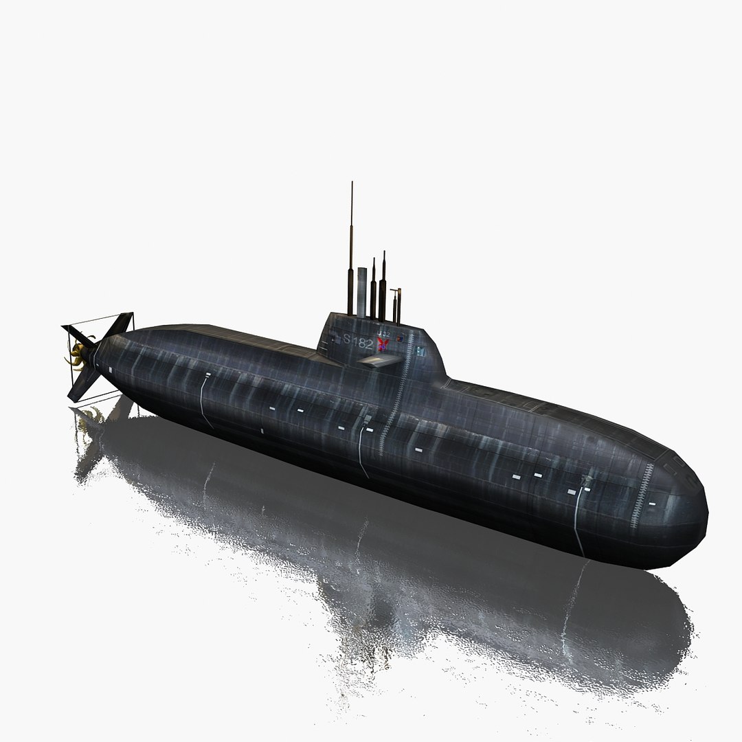 3d Type 212 Sub U-32 Model
