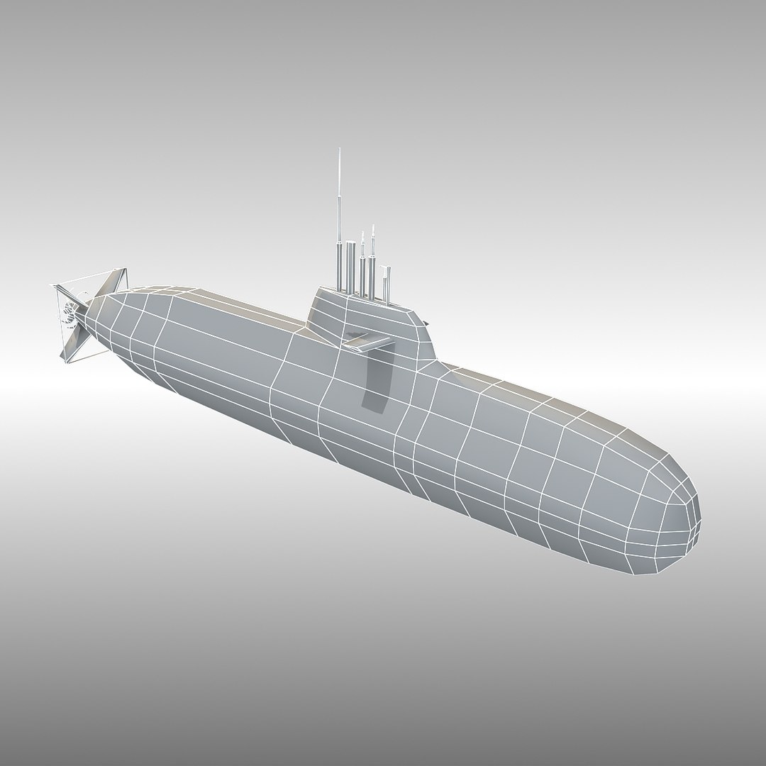 3d Type 212 Sub U-32 Model