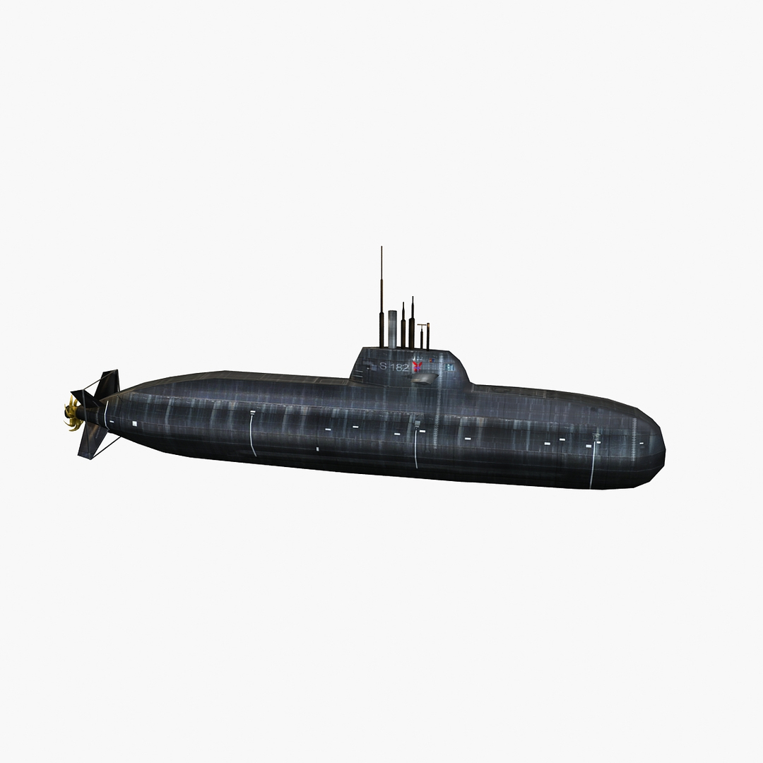 3d Type 212 Sub U-32 Model