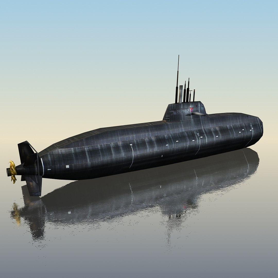 3d Type 212 Sub U-32 Model