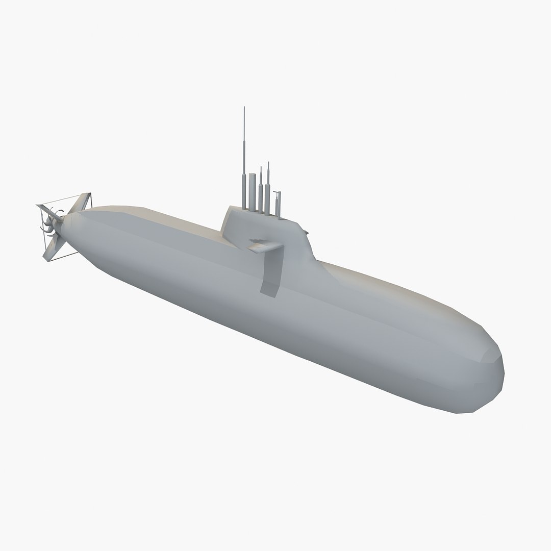 3d Type 212 Sub U-32 Model