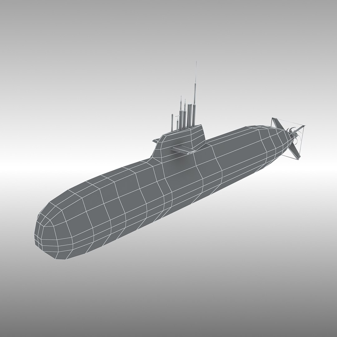 3d Type 212 Sub U-32 Model
