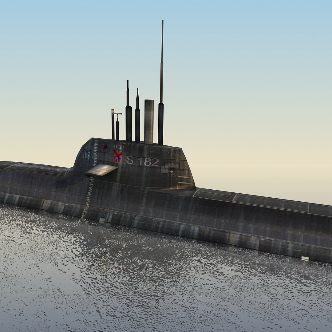 3d Type 212 Sub U-32 Model