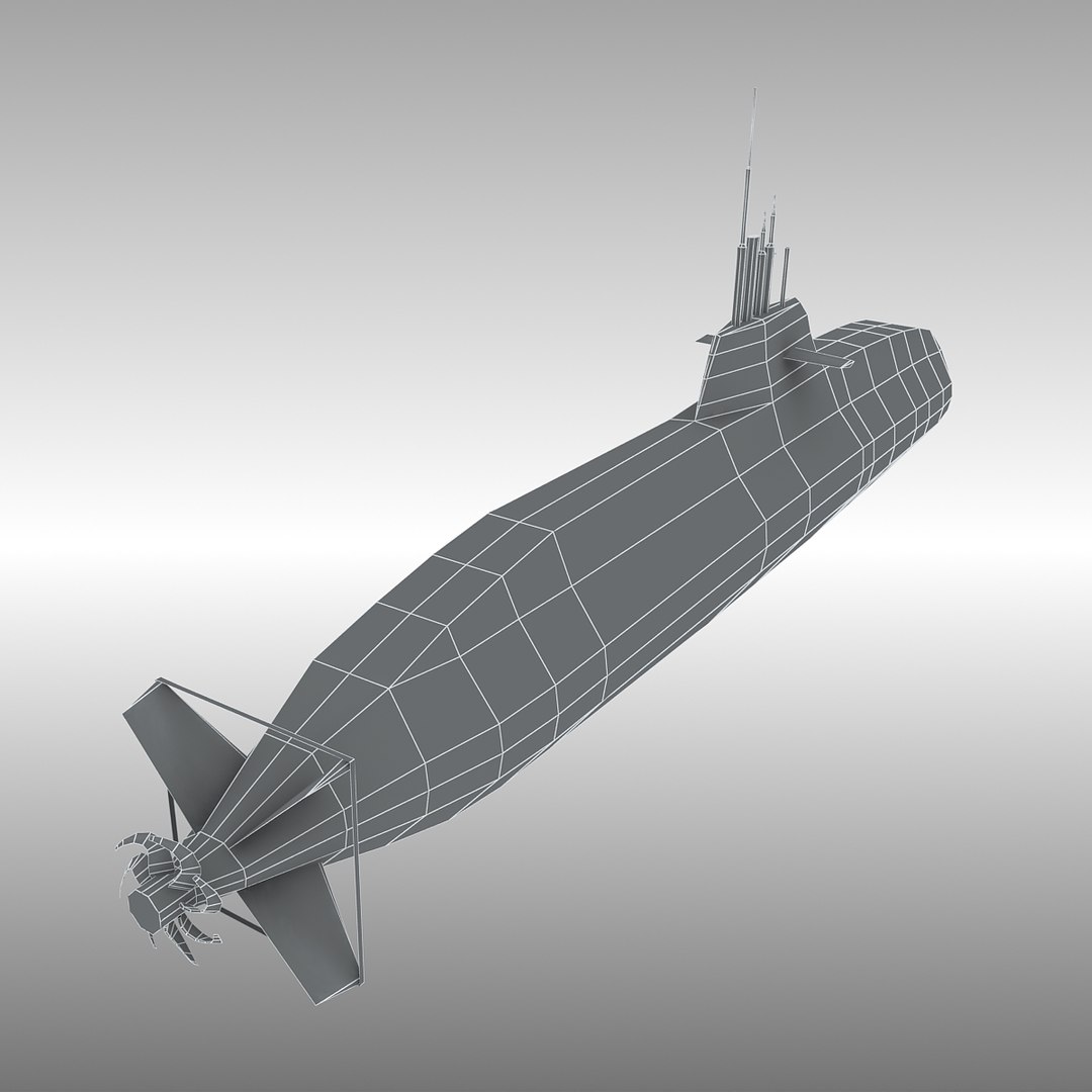 3d Type 212 Sub U-32 Model