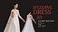 Wedding Dress 3D Model  Elegant Bridal Gown  Game Ready FBX  PBR Textures