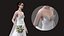 Wedding Dress 3D Model  Elegant Bridal Gown  Game Ready FBX  PBR Textures