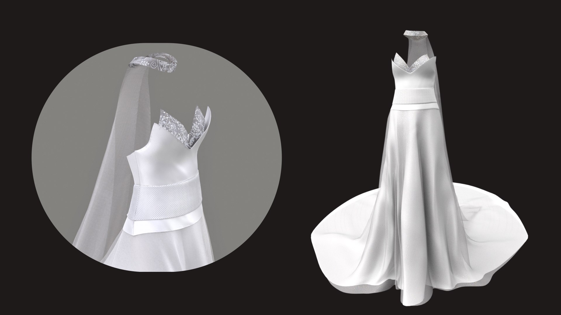 3D Wedding Dress 3D Model  Elegant Bridal Gown  Game Ready FBX  PBR Textures model https://p.turbosquid.com/ts-thumb/kJ/ByzKUm/GC/wedding5/jpeg/1752582759/1920x1080/fit_q87/9cb8068c0d8764f3706a6e996c9a302c3b77cccd/wedding5.jpg