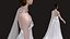 Wedding Dress 3D Model  Elegant Bridal Gown  Game Ready FBX  PBR Textures