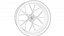 Dilinger DF3 forged wheels - 3d model
