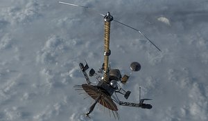 galileo satellite 3D model